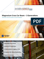 Magnesium Cross Car Beam - 3 Genera2ons