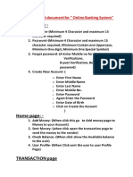 User Requirement Document For