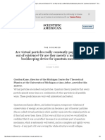 Are Virtual Particles Really Constantly Popping in and Out of Existence? or Are They Merely A Mathematical Bookkeeping Device For Quantum Mechanics?