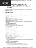 B2.2 Configuring The Domain Controller (Windows Server 2016/windows Server 2012 R2)