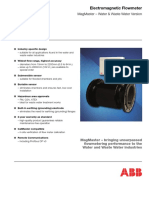 Magmaster - Water & Waste Water Version Data Sheet: Electromagnetic Flowmeter