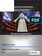 Influencia de Las Hormonas en La Voz Operística