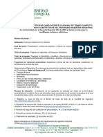 Invitación Docente Ocasional TC Métodos Cuantitativos