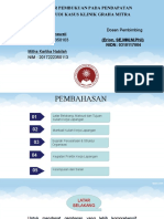 Prosedur Pembukuan Pada Pendapatan Tunai Studi Kasus Klinik Graha Mitra