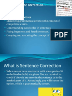 Sentence Correction: UNIT-5