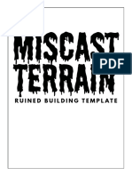 Miscast Terrain - Ruined Buildings 1 - A4