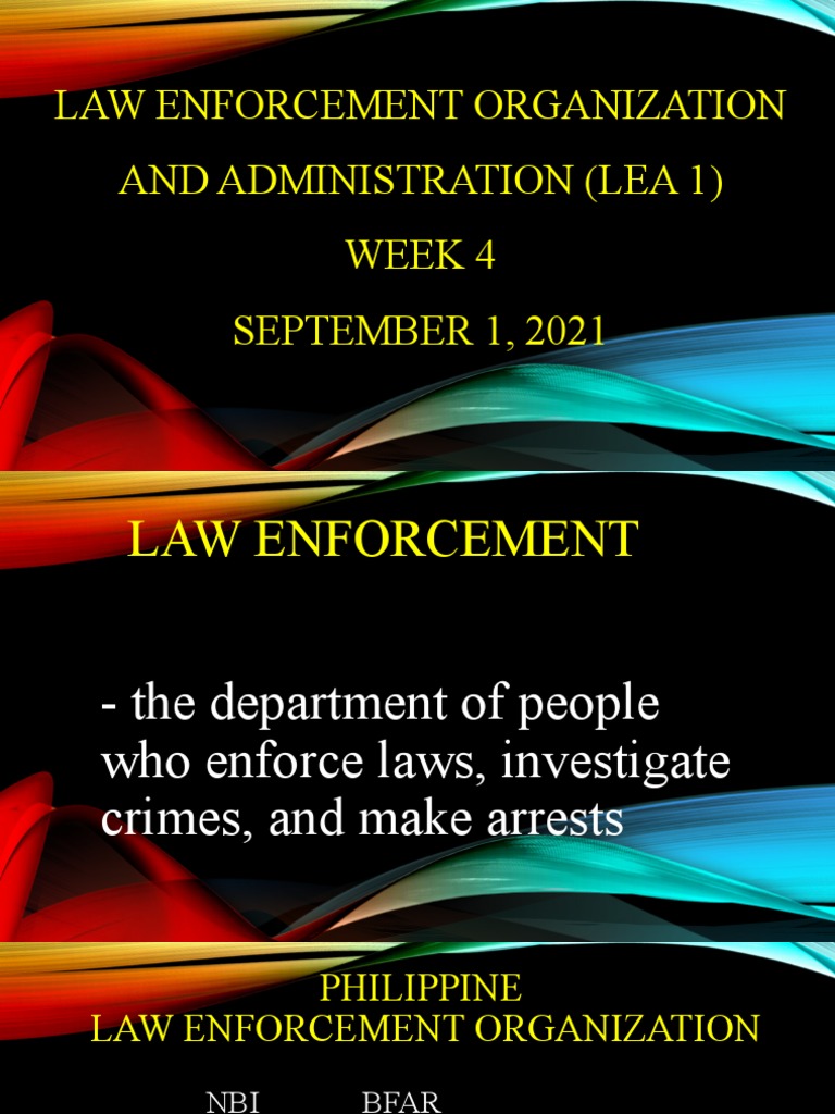 Philippine Law Enforcement Overview | PDF | Police | Government