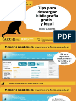 Taller Tips Para Descargar Bibliografia Gratis y Legal