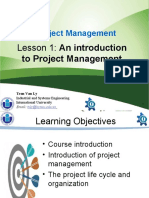 Week 1 - An Introduction To Project Management
