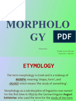 Morpholo GY: Prepared By: Richelle Ann M. Miranda Atasha Kei L. Alejandro