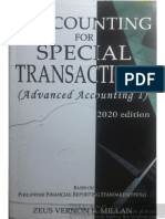Accounting For Special Transactionsafar 1 2020 Zeus Vernon Millan PDF Free