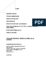 Proyecto Nuevo - Patios Abiertos - Escuela #23 - Avellaneda - Septiembre 2021