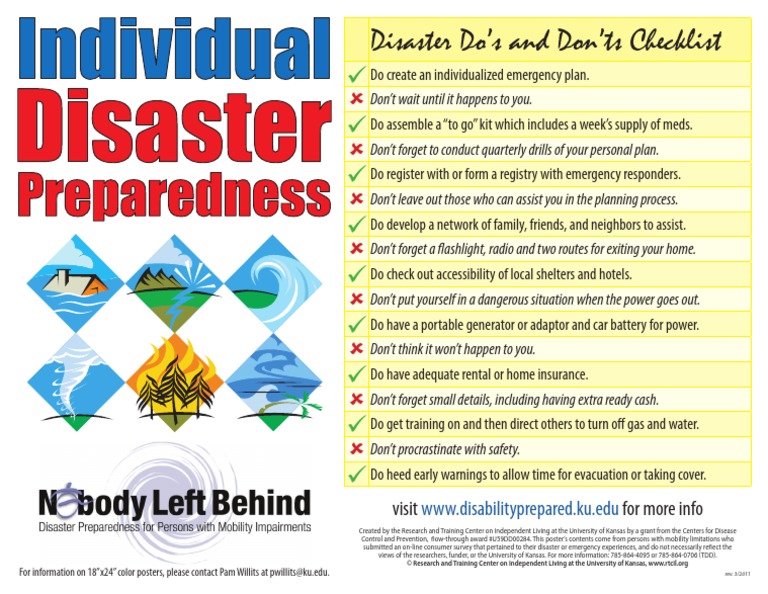Revised 3.11 Individual Disaster Preparedness | PDF | Emergency ...