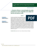 Parâmetros Físicos e Concentração de Amido Resistente em Pão Congelado Com Adição de Farinha de Banana Verde