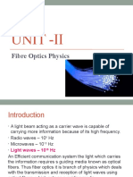 Unit - Ii: Fibre Optics Physics