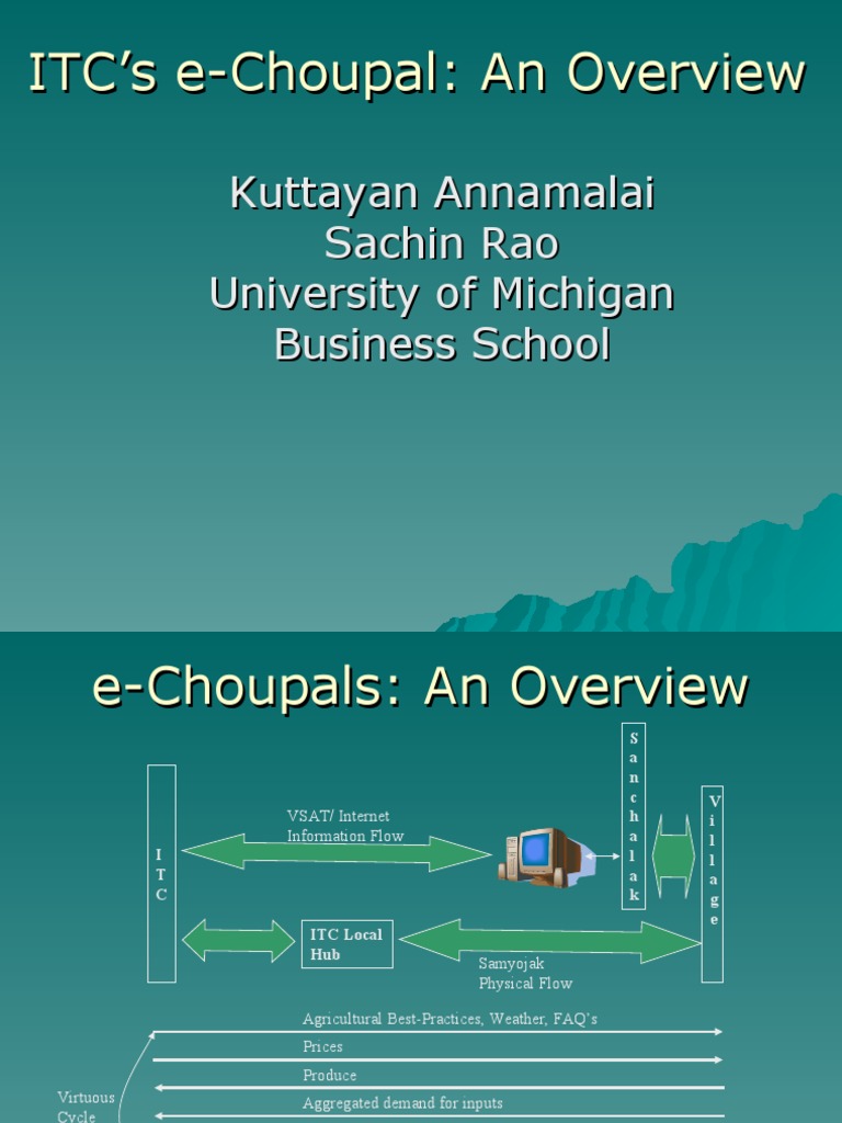 ITC e-Choupal: Empowering Farmers Through Tech | PDF | Economies | Business