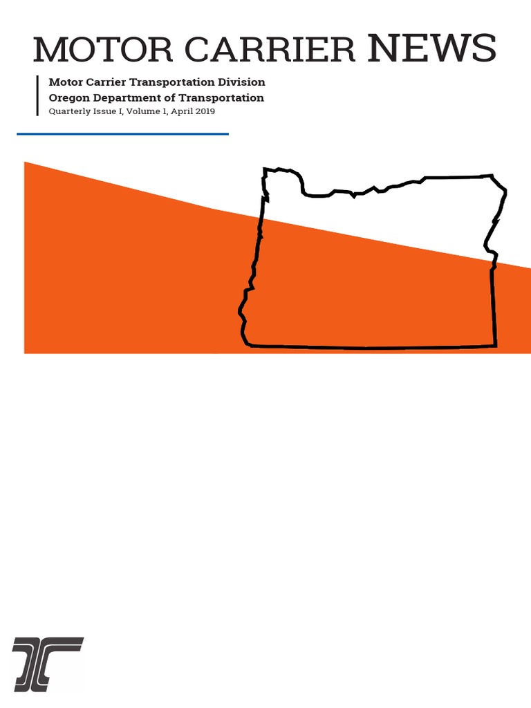 Motor Carrier Oregon Department of Transportation Motor Carrier Transportation Division PDF