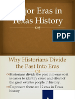 Major Eras in Texas History