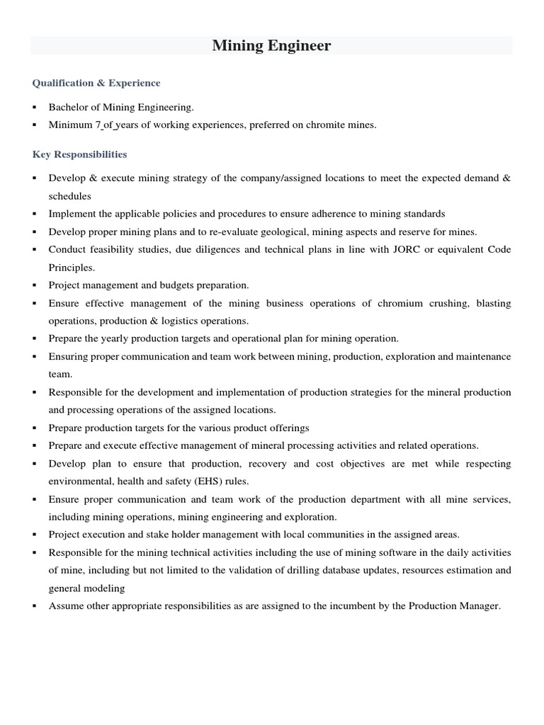 job-description-mining-engineer-pdf