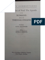 The Epistles of Paul the Apostle to the Romans and to the Thessalonians i Parte
