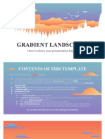 Gradient Landscapes: Here Is Where Your Presentation Begins