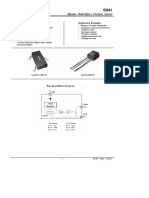 Bipolar Hall-Effect Position Sensor: Features and Benefits Application Examples