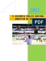 Informe II Audiencia P Blica 2017