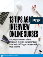 13 Tips Agar Interview Online Sukses