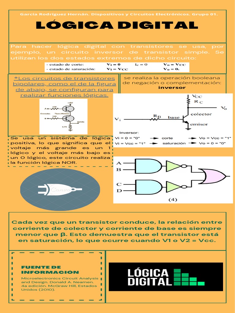 Lógica Digital con Transistores | PDF | Ciencia y matemáticas | Informática