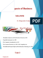 Legal Aspects of Business: MBA505B