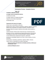 Temas Comisión Evaluadora Previas / Completa Carrera ARTE Turismo 6°año "E" Profesor: Marcelo Curcio