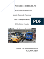 Tema 2 Transporte Urbanos Cazarin Cabal Jan Carlo