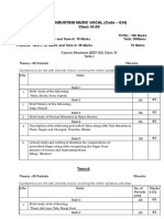 Hindustani Music Vocal (Code - 034) Class XI-XII