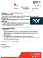 Conditional Offer Details for Muhammad Intesam Ur Rehman