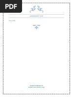 Assessment Task Case Study: STUDENT ID:803202770 Student Name: Samina Waqas