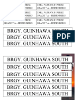 Brgy. Guinhawa South Brgy. Guinhawa South Brgy. Guinhawa South