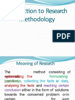 Introduction Research Methodology