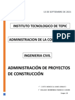 1.4 Administracion de Proyectos de Construccion