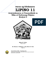 Filipino11 Komunikasyon Modyul 4