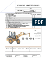 HSE-TP-102-F Lifting Plan using Tool Carrier