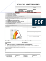 HSE-TP-102-D Lifting Plan Using Tele Handler