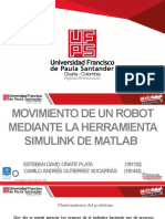 Programación de movimiento de robot con Simulink