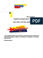 Balance Apure 2020