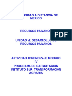 Actividad de Aprendizaje Modulo Iv Recursos Humanos