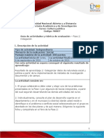 Guía de actividades y rúbrica de evaluación - Unidad 1 - Fase 2 -  Indagación