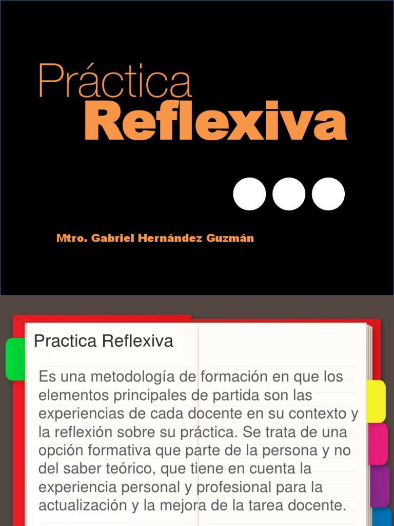 Practica de La Reflexión | PDF | Salón de clases | Maestros