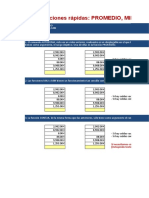 Otras Funciones Rápidas. PROMEDIO, MIIN, MAX, CONTAR