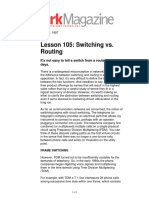 Switching vs. Routing