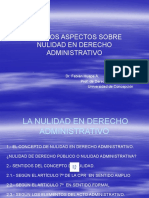 Nulidad en Derecho Administrativo: conceptos, sentidos y clasificación