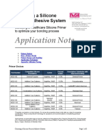 Application Note: Choosing A Silicone Primer/Adhesive System